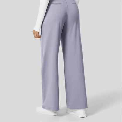 Halara Flex High Waisted Plicated Side Pocket Straight Leg Work Pants