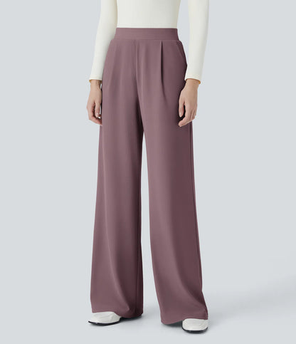 Halara Flex™ High Waisted Body Sculpt Waist-Slimming Pocket Wide Leg Micro Waffle Work Pants